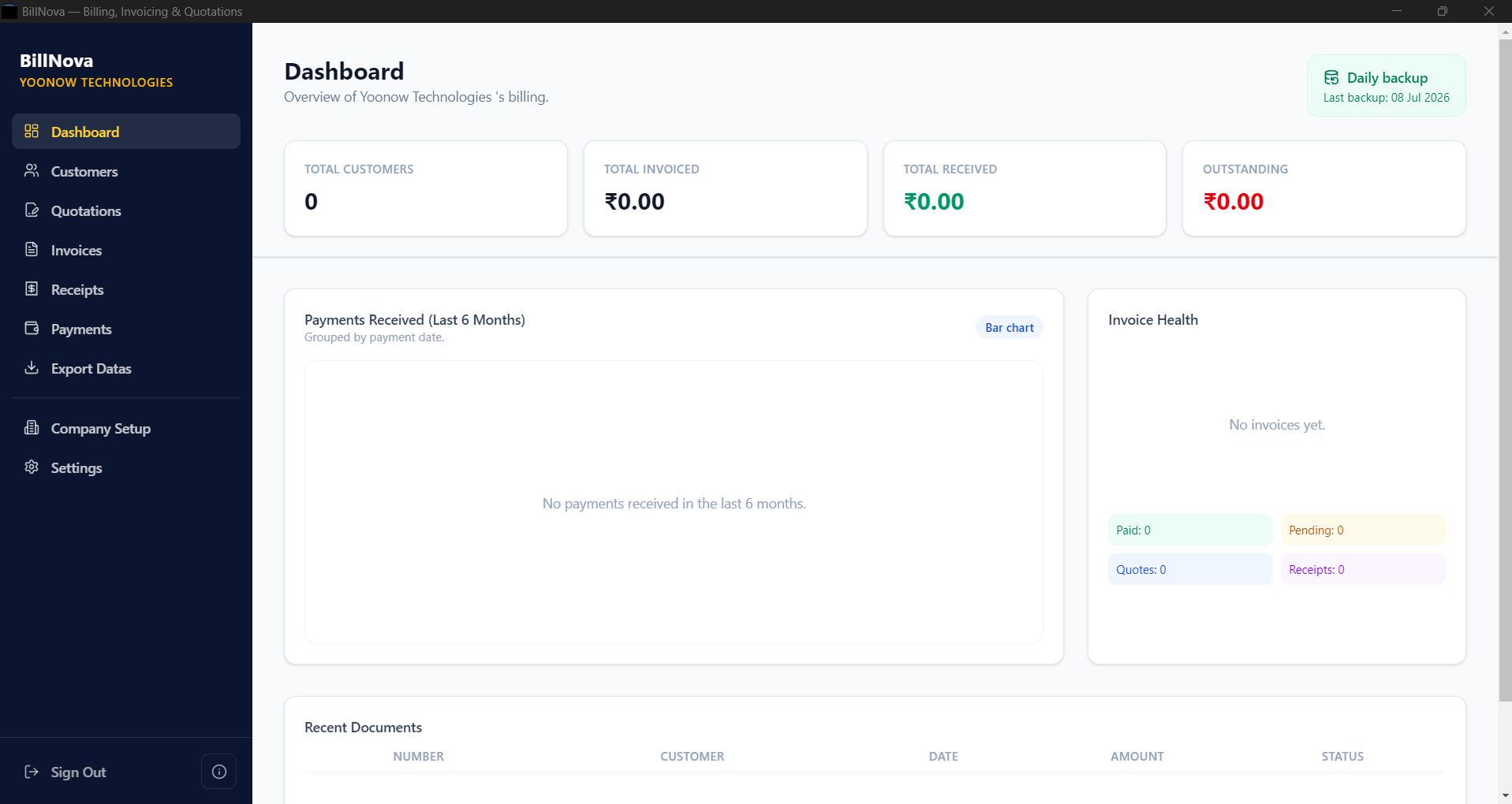 BillNova Billing Software project preview