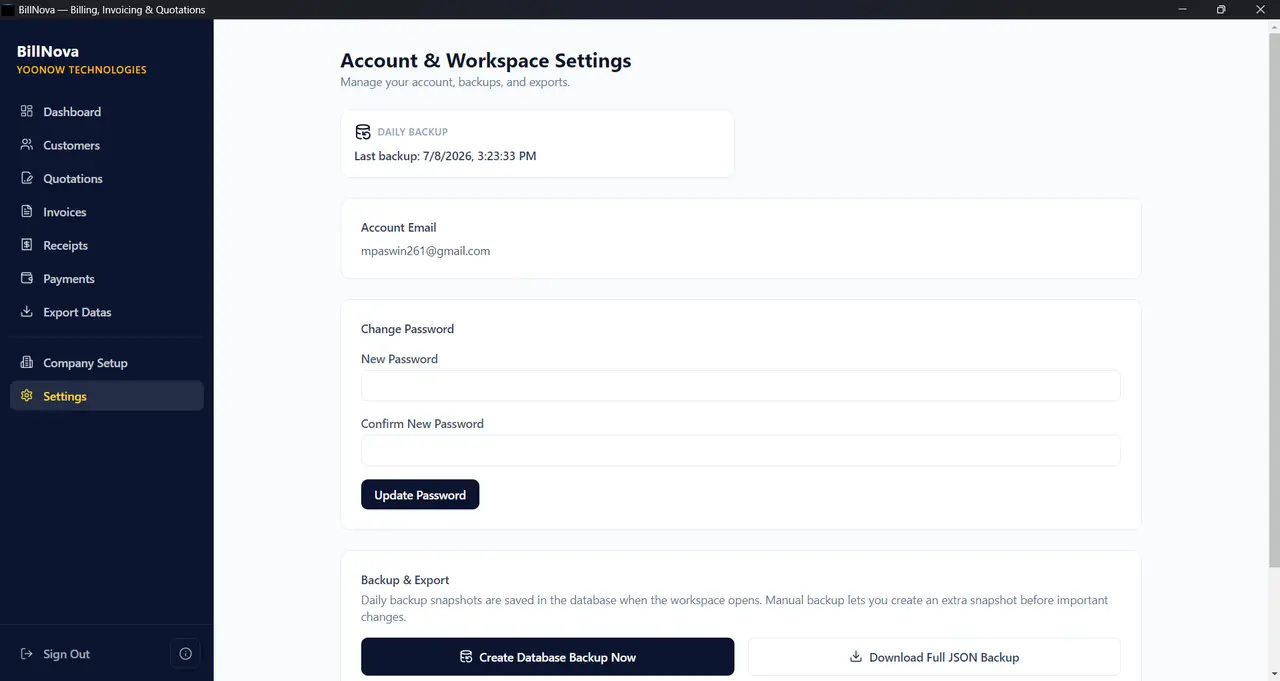 BillNova Billing Software visual 4