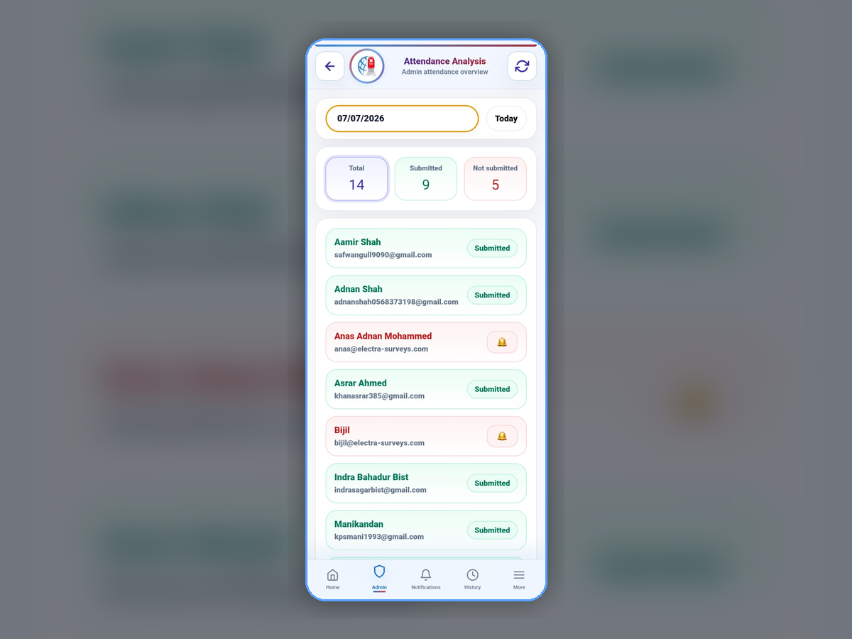 Electra Attendance Software visual 5