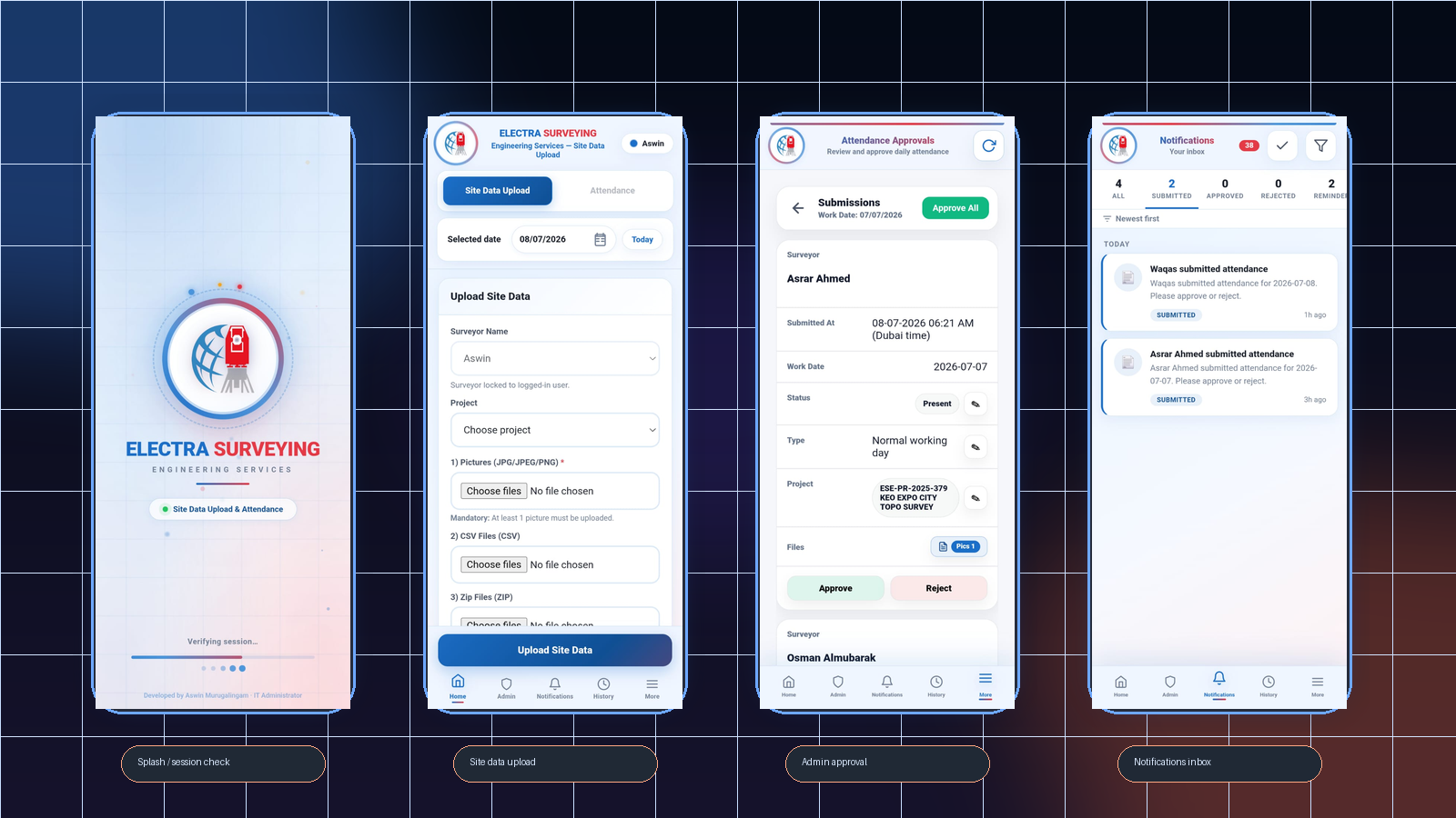 Electra Attendance Software project preview