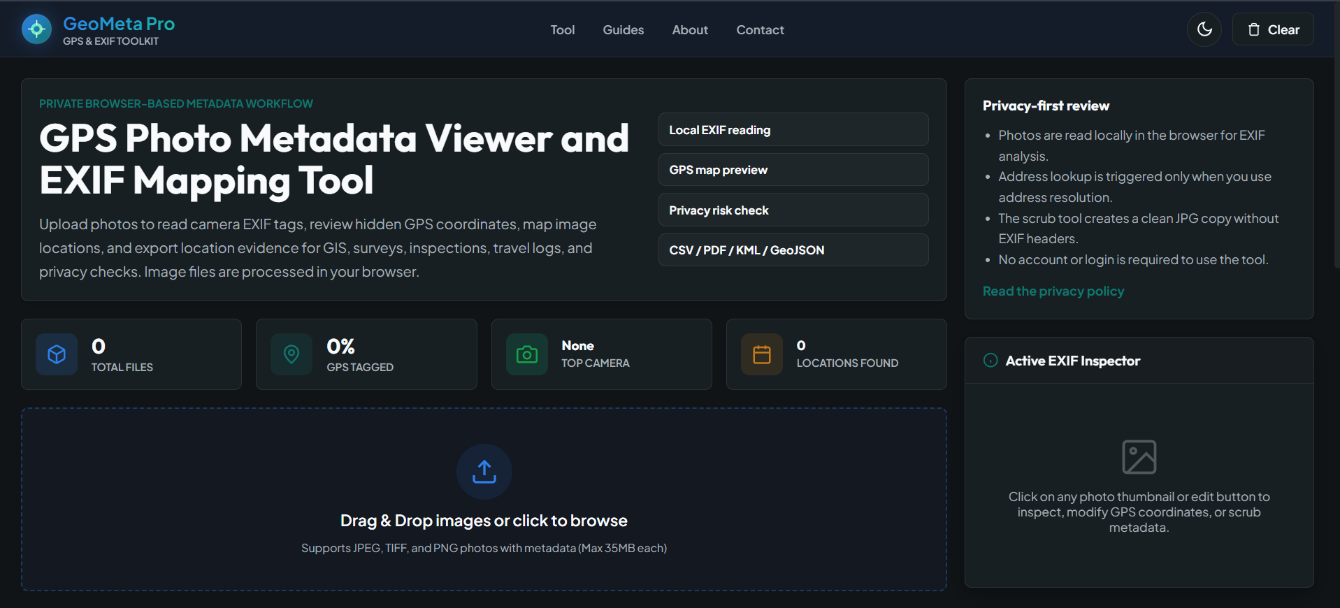 GeoMeta Pro GPS & EXIF Toolkit project preview