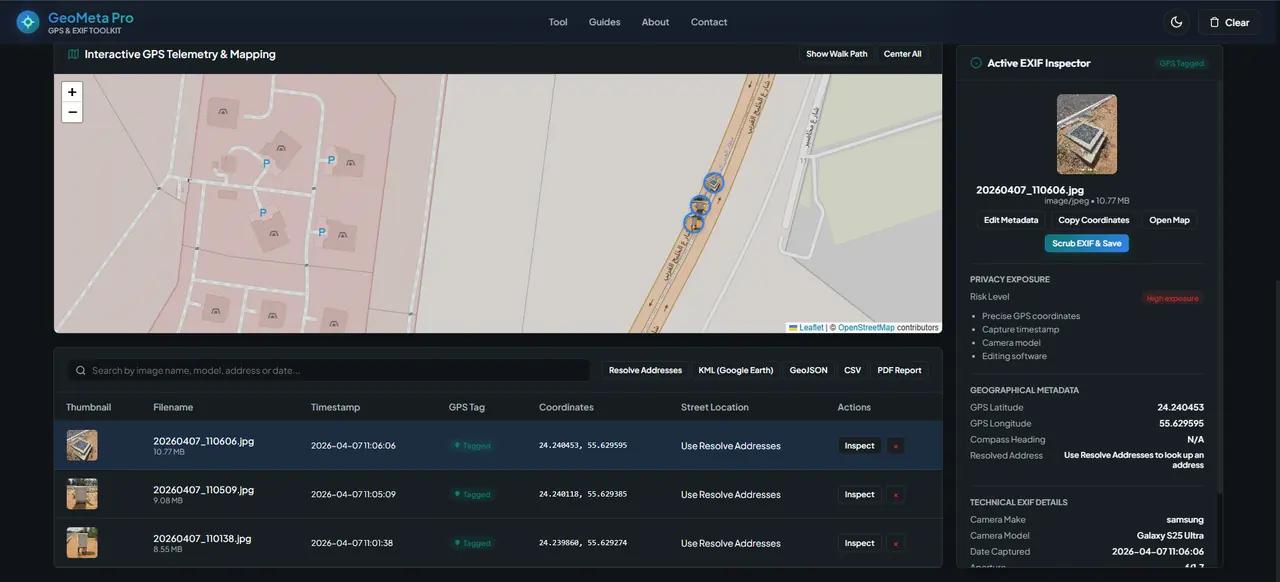 GeoMeta Pro GPS & EXIF Toolkit visual 2